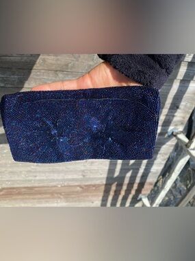 Dark blue Women's Wallet - Handcrafted Japan